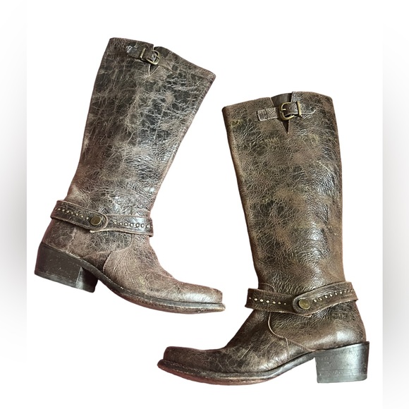 Senora Double H Western Leather Boots - Picture 1 of 6